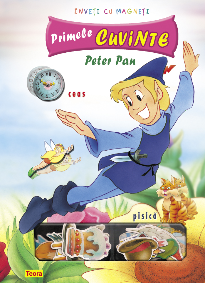 Coperta cărții 'Inveti cu magneti - Primele cuvinte - Peter Pan'