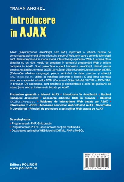 Coperta cărții 'Introducere In Ajax - Traian Anghel'