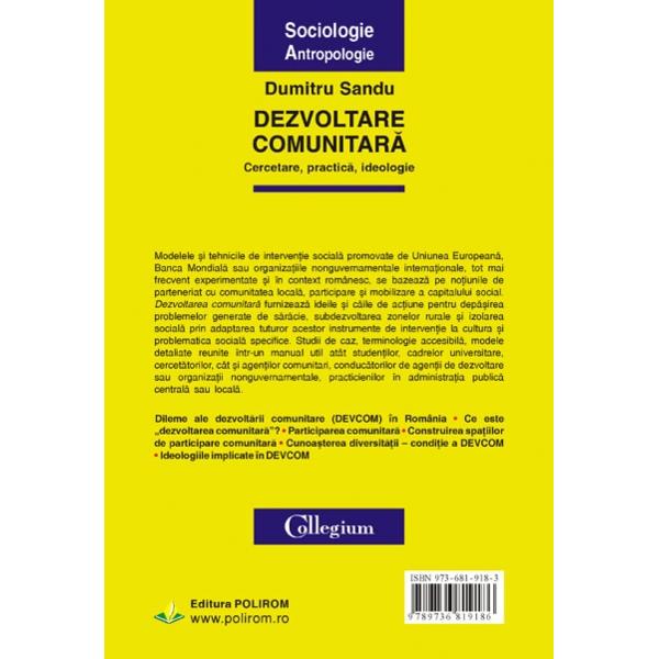 Dezvoltare comunitara - Dumitru Sandu