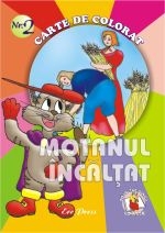 Coperta cărții 'Motanul Incaltat - Carte De Colorat'
