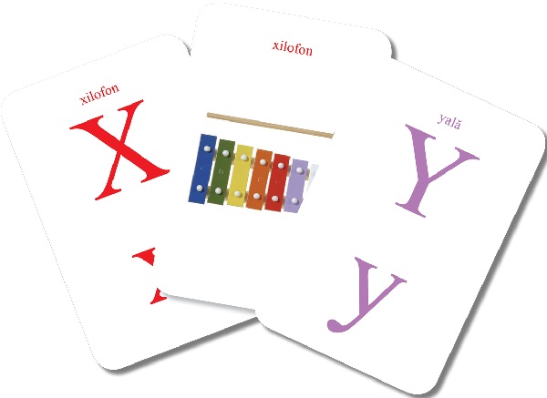 Alfabetul. Carti de joc educative