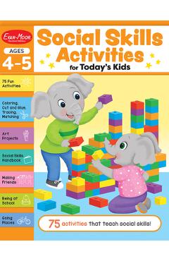 Poza produsului Social Skills Activities for Today's Kids, Ages 4 - 5 Workbook - Evan-moor Corporation