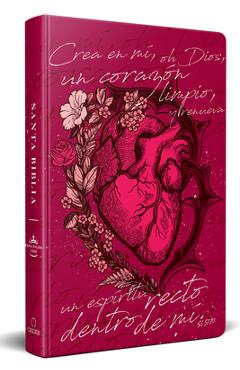Poza produsului Biblia Rvr60 Nombres de Dios Crea En Mí Un Corazón Limpio (Rosada) / Spanish Bib Le Rvr 1960. Handy Size, Large Print, Hardcover, Create in Me a Clean - Reina Valera Revisada 1960