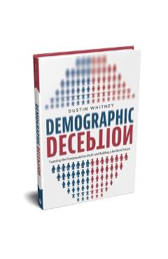 Coperta cărții 'Demographic Deception: Exposing the Overpopulation Myth and Building a Resilient Future - Dustin Whitney'