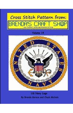 Coperta cărții 'US Navy Logo - Cross Stitch Pattern from Brenda's Craft Shop: Cross Stitch Pattern from Brenda's Craft Shop - Chuck'