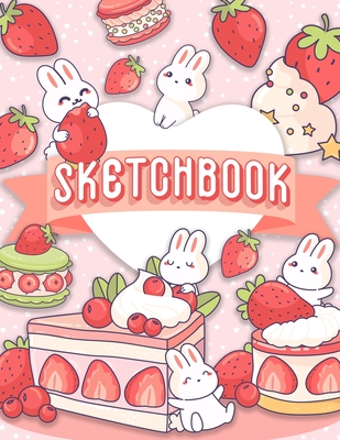 Sketchbook: 120 Blank Pages w/ mini Kawaii character (Sketchbook for Kids) - Emilie Marie Powers