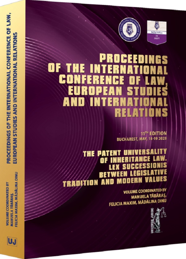 The Patent Universality of Inheritance Law - Manuela Tabaras, Felicia Maxim, Madalina Dinu