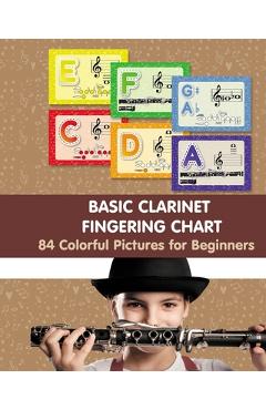 Coperta cărții 'Basic Clarinet Fingering Chart: 84 Colorful Pictures for Beginners - Helen Winter'