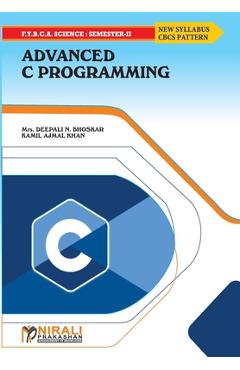 Coperta cărții 'Advanced C Programming - Deepalin Bhoskar'