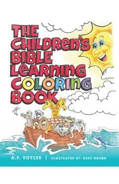 Coperta cărții 'The Children's Bible Learning Coloring Book - Dave Grimm'