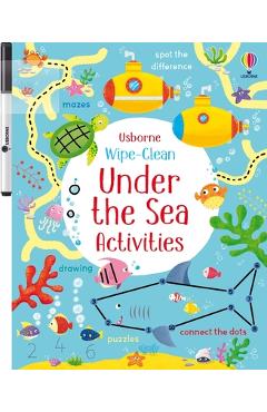 Coperta cărții 'Wipe-Clean Under the Sea Activities - Kirsteen Robson'
