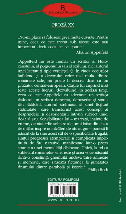 Coperta cărții 'Badenheim 1939 - Aharon Appelfeld'
