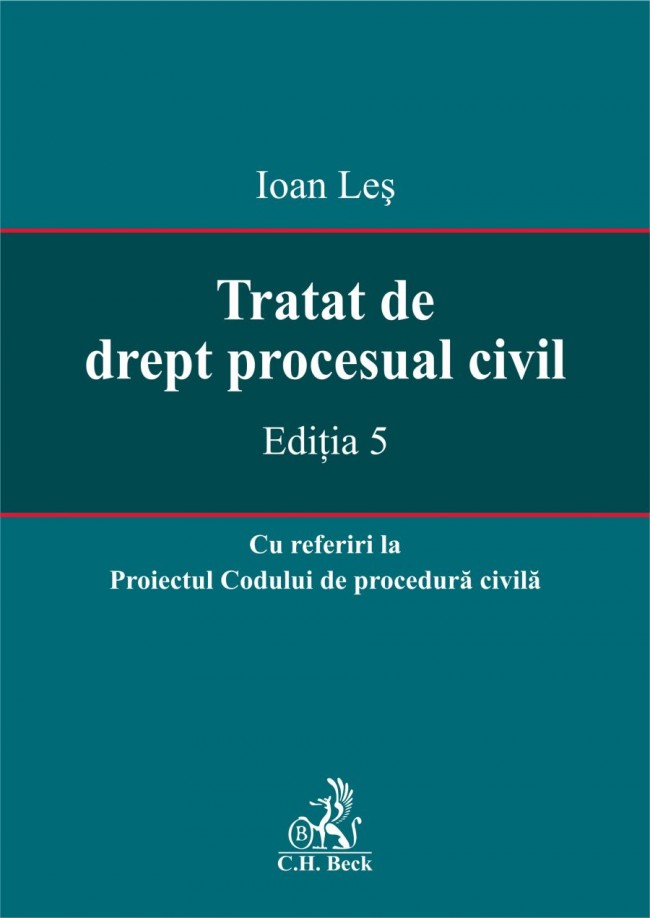 Coperta cărții 'Tratat de drept procesual civil ed. 5 - Ioan Les'