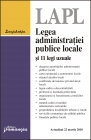 Coperta cărții 'Legea administratiei publice locale act. 22 martie 2010'
