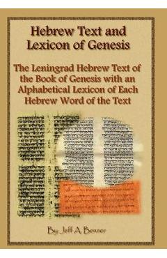 Coperta cărții 'Hebrew Text and Lexicon of Genesis - Jeff A. Benner'