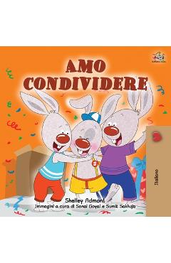 Coperta cărții 'I Love to Share (Italian Book for Kids) - Shelley Admont'