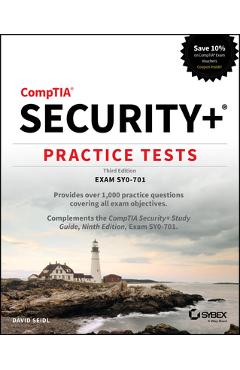 Coperta cărții 'Comptia Security+ Practice Tests: Exam Sy0-701 - David Seidl'