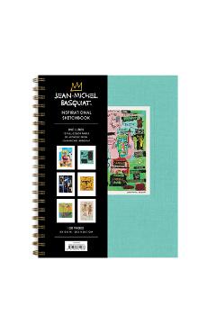 Coperta cărții 'Jean-Michel Basquiat Inspirational Sketchbook - Galison'