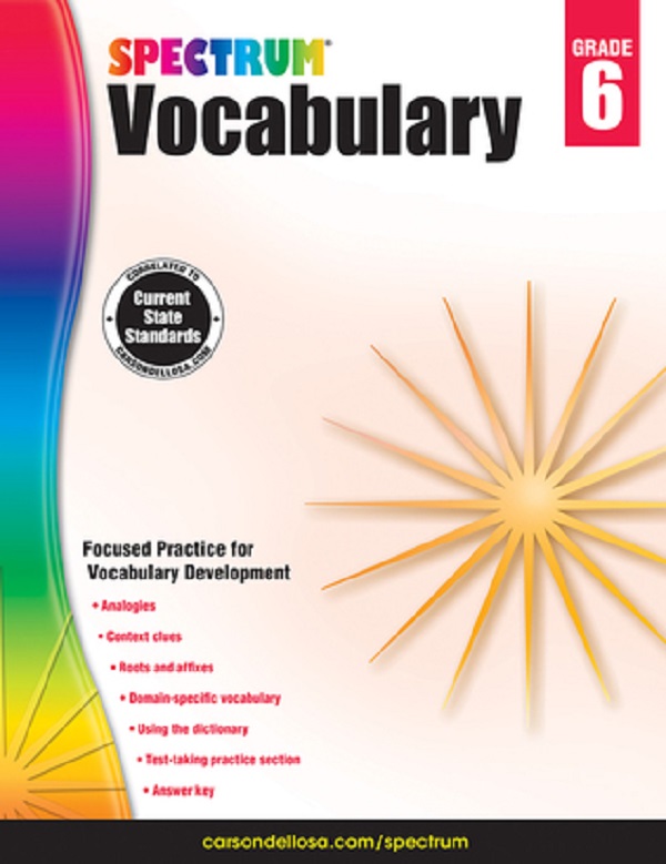 Spectrum Grade 6 Vocabulary Workbooks