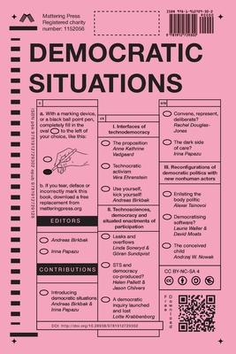 Coperta cărții 'Democratic Situations - Andreas Birkbak'