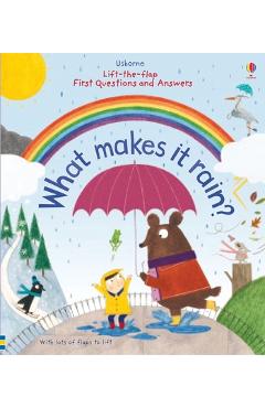 Coperta cărții 'First Questions and Answers: What Makes It Rain? - Katie Daynes'