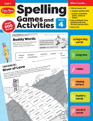 Spelling Games and Activities, Grade 4 Teacher Resource - Evan-moor Corporation
