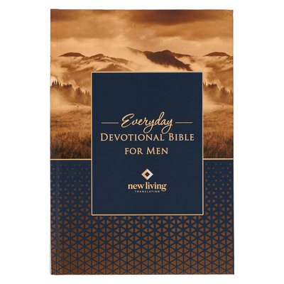 NLT Holy Bible Everyday Devotional Bible for Men New Living Translation - Christian Art Gifts