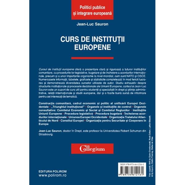 Curs de institutii europene - Jean-Luc Sauron