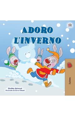 Coperta cărții 'I Love Winter (Italian Book for Kids) - Shelley Admont'