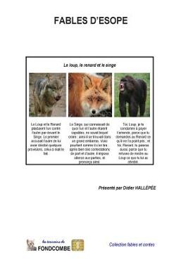 Coperta cărții 'Fables d'Esope - Didier Hallepee'