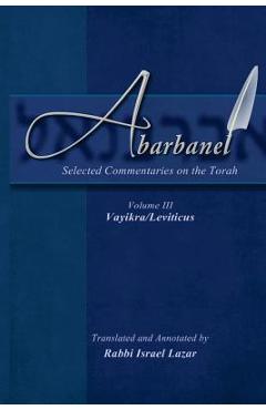 Coperta cărții 'Abarbanel - Selected Commentaries on the Torah: Vayikra (Leviticus) - Israel Lazar'