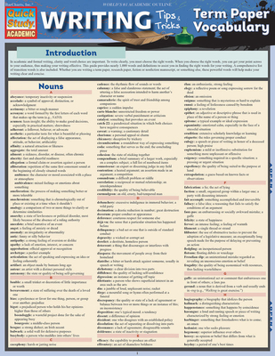 Writing Tips: Term Paper Vocabulary - Jennifer Zaczek