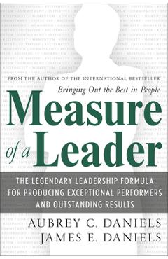 Coperta cărții 'Measure of a Leader (Pb) - Aubrey Daniels'