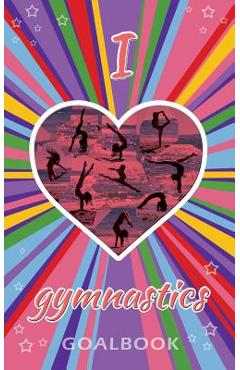 Coperta cărții 'I Love Gymnastics Goalbook Journal (purple/stripes cover #4): WAG junior - Dream Co Publishing'