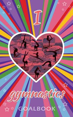 Coperta cărții 'I Love Gymnastics Goalbook Journal (purple/stripes cover #4): WAG junior - Dream Co Publishing'