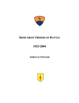 Irish Army Orders of Battle 1923-2004 - Adrian J. English