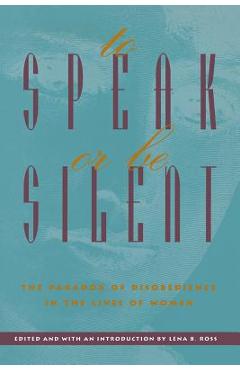 Coperta cărții 'To Speak or Be Silent (P) - Lena B. Ross'