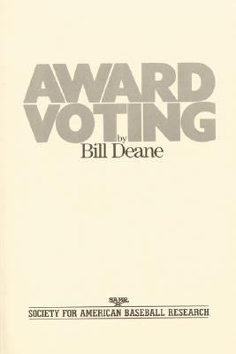 Award Voting - Bill Deane