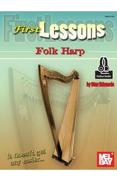 Coperta cărții 'First Lessons Folk Harp - Laurie Star Edwards'