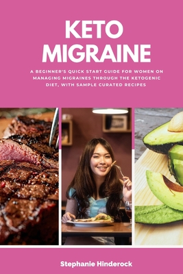 Coperta cărții 'Keto Migraine: A Beginner's Quick Start Guide for Women on Managing Migraines Through the Ketogenic Diet, With Sample'