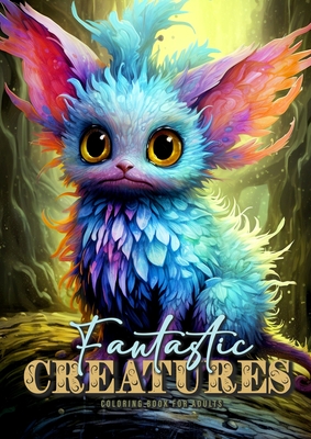 Fantastic Creatures Coloring Book for Adults: cute Creatures Coloring Book Grayscale cute Monsters Coloring Book for Adults Fantasy Beasts Coloring Bo - Monsoon Publishing