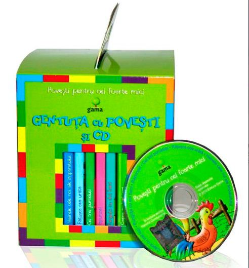 Coperta cărții 'Gentuta cu povesti si CD verde'