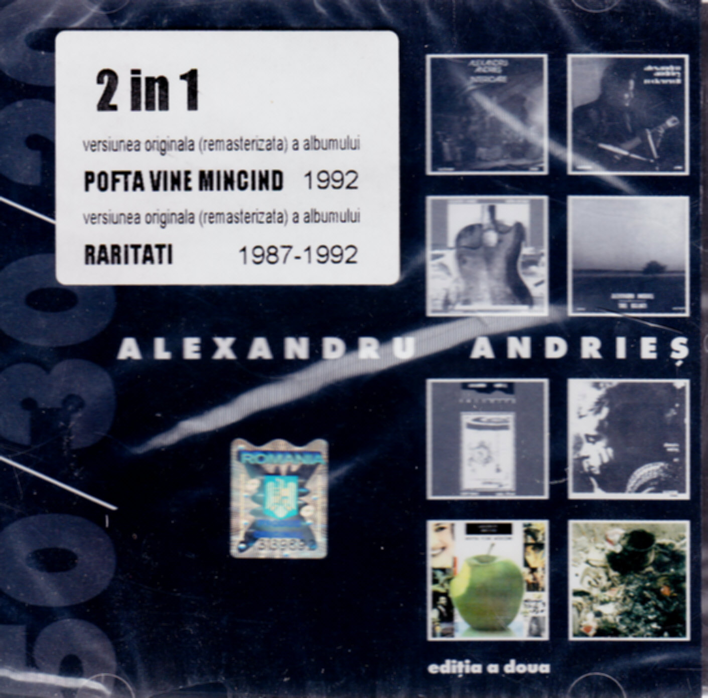 CD Alexandru Andries - 50/30/20- Pofta vine mincind / Raritati