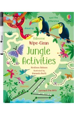 Poza produsului Wipe-Clean Jungle Activities - Kirsteen Robson