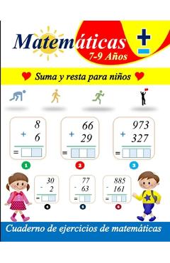 Coperta cărții 'Practica suma y resta para niños: Libro de 180 Problemas Práctica de Matemáticas (con respuestas) - Hassan Aghlyas'