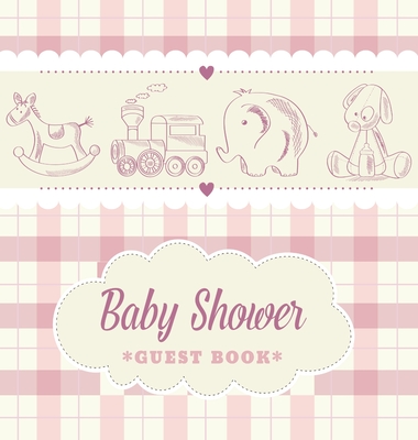 Baby Shower Guest Book for Boy: Retro-themed storybook illustration, Wishes for Baby and Advice for Parents, Personalized with Sign-in and Address Pag - Casiope Tamore