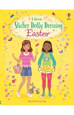 Coperta cărții 'Sticker Dolly Dressing Easter: An Easter and Springtime Book for Kids - Fiona Watt'