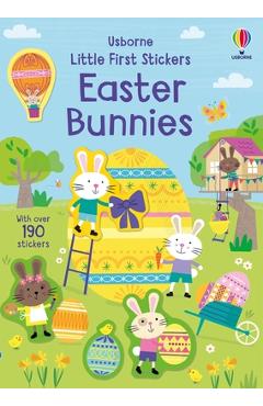 Coperta cărții 'Little First Stickers Easter Bunnies: An Easter and Springtime Book for Kids - Jessica Greenwell'