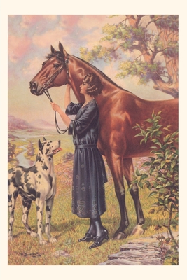 Coperta cărții 'Vintage Journal Woman with Horse - Found Image Press'
