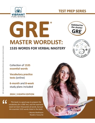 GRE Master Wordlist: 1535 Words for Verbal Mastery - Vibrant Publishers